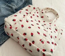 Load image into Gallery viewer, Strawberry Tote Bag
