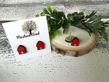 Load image into Gallery viewer, Farmhouse Wood Stud Earrings
