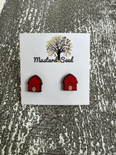 Load image into Gallery viewer, Farmhouse Wood Stud Earrings
