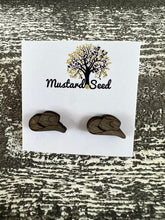 Load image into Gallery viewer, Cowboy Hat Wood Stud Earrings
